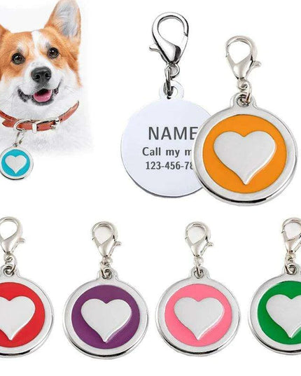 Personalized Love-Inspired Pet ID Tag for Your Furry Friend