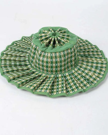 Chic and Practical Foldable Straw Sun Hat with Stylish Belt - Large Brim UV Protection for Outdoor Adventures