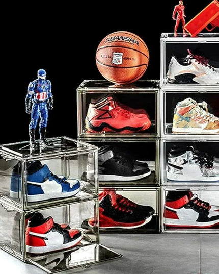 Transparent Sneaker Storage Boxes Set for Fashion Enthusiasts
