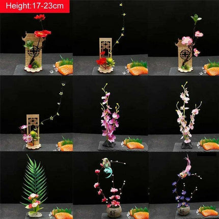 Floral Elegance Sashimi Garnish Set