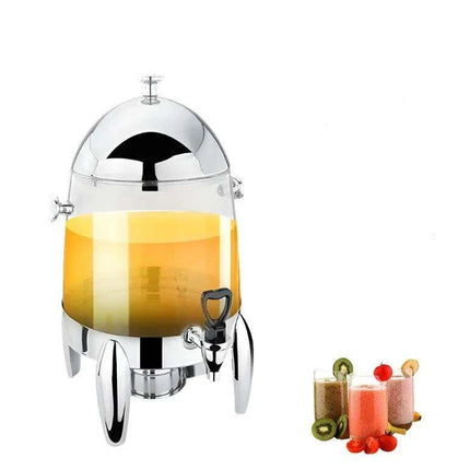 Elegant Gold Triple-Tank Beverage Dispenser Set for Premium Event Catering