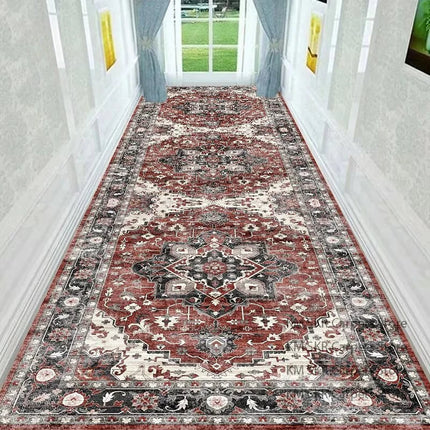 Retro Persian Long Runner Rug — Non-Slip, Boho Hallway Carpet | Très Élite