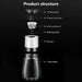 Adjustable Ceramic Spice Grinder with Custom Coarseness Control