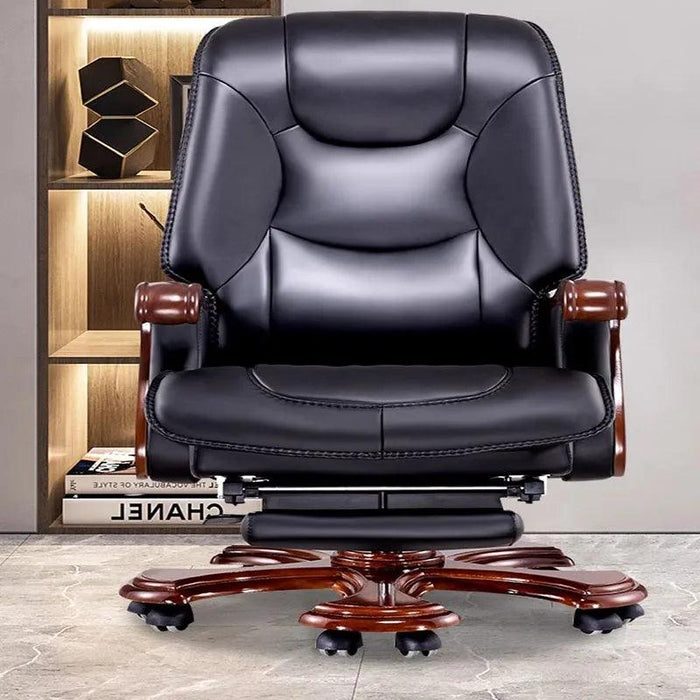Ergonomic Luxury Leather Rolling Chair
