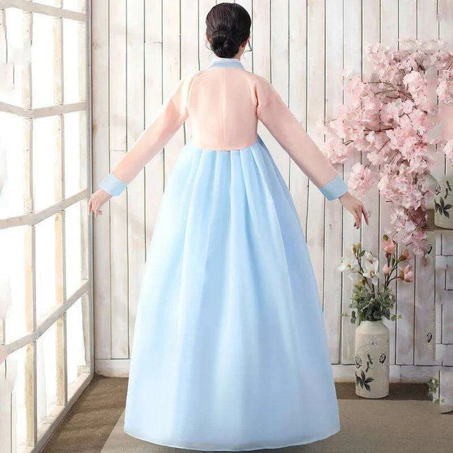 Elegant Korean Hanbok Dress for Women – Traditional Costume for Stage Performances, Weddings, and Cultural Events