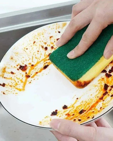 Super-Absorbent Versatile Cleaning Sponges - Effective Dish Brushes for Stubborn Stains and Pot Scrubbing (Multiple Pack Sizes Available)