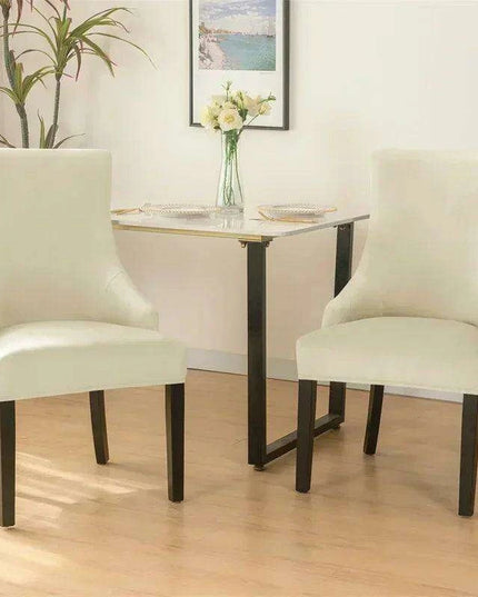 Luxe Stretch Velvet Slipcovers for High-Back Sloping Arm Chairs - Elegant Furniture Protection for Home and Events