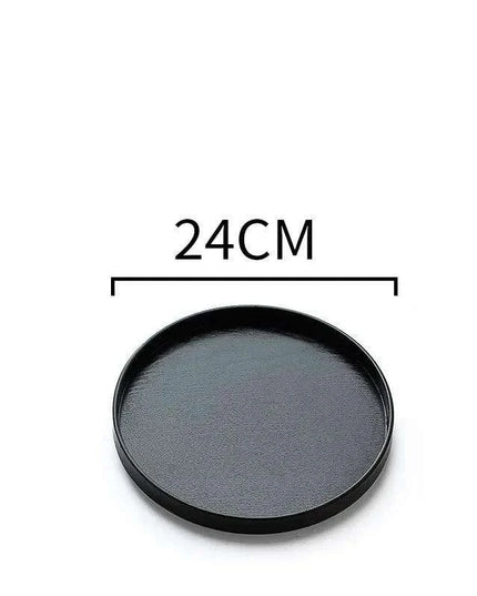 Elegant Round Wooden Tea Tray for Chinese Kung Fu Tea and Snacks