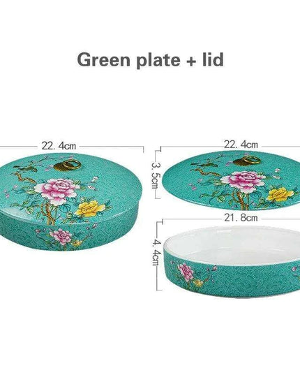 Elegant Five-Section Ceramic Serving Bowl for Gourmet Dining