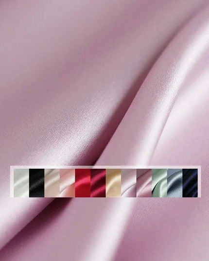 Opulent Red Raspberry 30 Momme Heavy Satin Silk Fabric for Sophisticated Dressmaking and Couture Creations