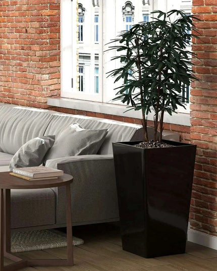 Elegant Duo of Contemporary Outdoor Planters for Stylish Gardening