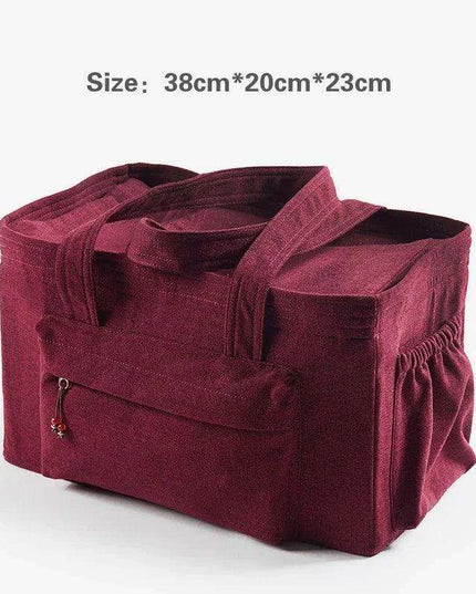 Travel-Friendly Kung Fu Tea Set Tote for On-the-Go Tea Enthusiasts