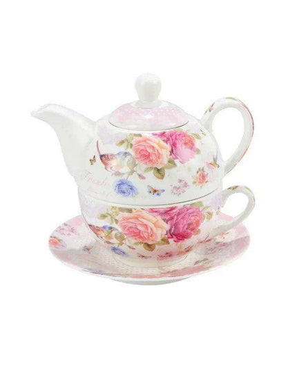 Elegant Floral Porcelain Tea Set for the Sophisticated Tea Connoisseur