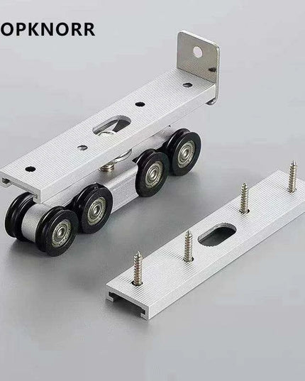 Tranquil Motion Black Elegance Sliding Door System Kit