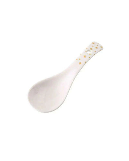 Artisan Handcrafted Japanese Ceramic Soup Spoon for Sophisticated Dining