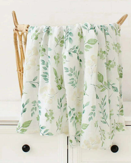 Luxuriously Soft Organic Bamboo Cotton Swaddle Blanket for Infants