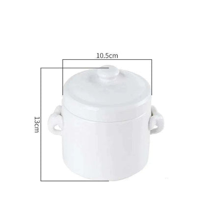 Innovative Double-Lid Ceramic Stew Pot for Flavorful Cooking and Easy Cleanup