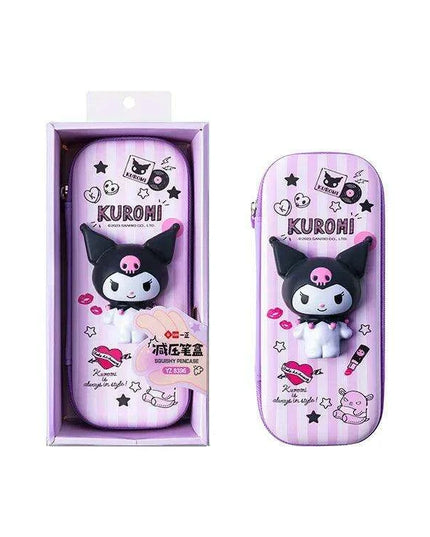 Kuromi & Cinnamoroll Anime-Inspired Pencil Case - Stylish and Functional Stationery Organizer