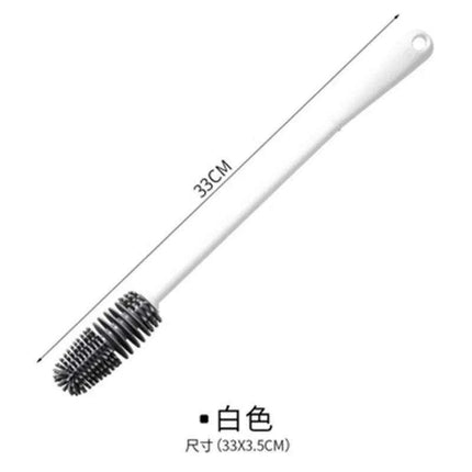 Silicone Cup Brush with Extended Handle - Premium Kitchen and Glassware Cleaner