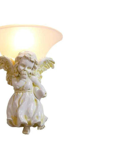 Whimsical Nordic Angel Resin Wall Lights - Unique LED Decor for Indoor Spaces