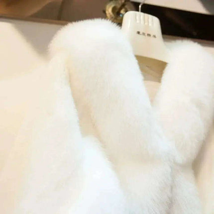 Bohemian Elegance Faux Fur Poncho - Cozy Winter Cape