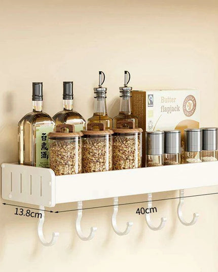 Space-Saving Aluminum Kitchen Shelf System