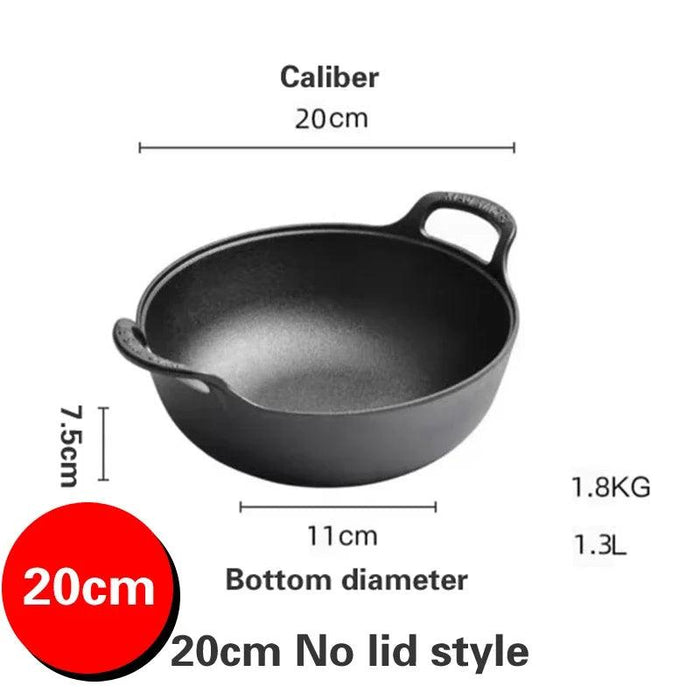 Traditional Cast Iron Pot for Chinese and Japanese Cooking - Elevate Your Kitchen Skills