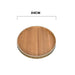 Elegant Round Wooden Tea Tray for Chinese Kung Fu Tea and Snacks