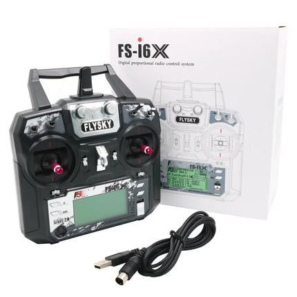 FLYSKY FS-i6X 10CH Radio Transmitter 2.4GHz with X6B Receiver for RC D