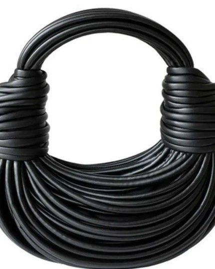 Lavish Gold Handcrafted Hobo Bag Set with Stylish Rope Accents