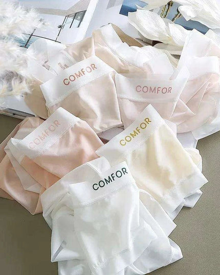 Ice Silk Quick Dry Women's Seamless Briefs - Stylish and Comfortable Lingerie in Solid Colors