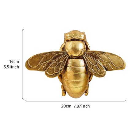 Shop1105754556 Gold Resin Hornet Wall Decoration - Unique Home Decor C