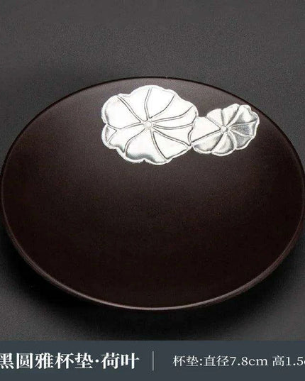 Serene Zen-Style Kung Fu Tea Coasters - Stylish Heat-Resistant Mats for Enhanced Beverage Experience