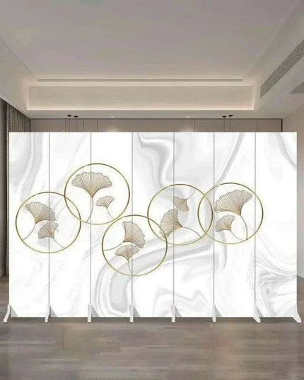 Versatile Mobile Folding Chinese Partition Screen for Hotels and Offices - Dual-Sided Conference Divider