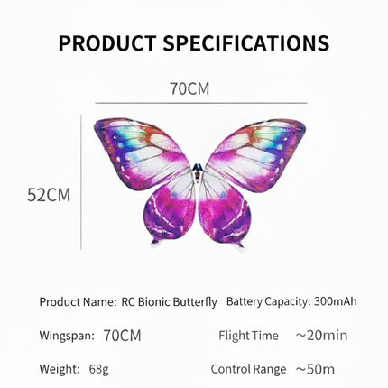 RC Bionic Flapping Wing Butterfly Electric Toy Parent-child Interactiv