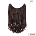 20-Inch Versatile Adjustable Invisible Wire Hair Extensions - Curly and Sleek Options