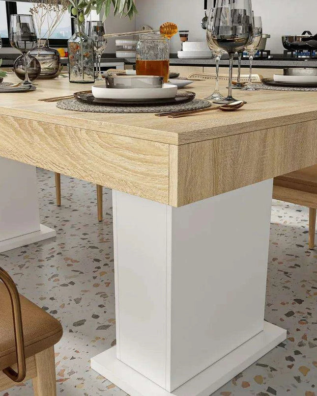 Elegant 78.7" Modern Rectangular Dining Table