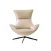 Contemporary Nordic Leather Lounge Armchair for Stylish Comfort