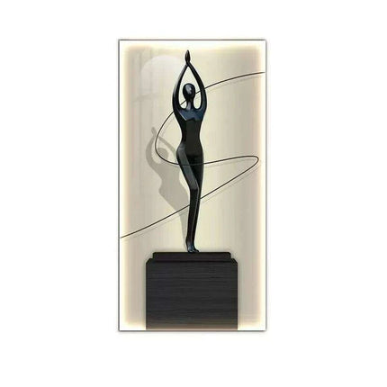 Contemporary Crystal-Embellished LED Wall Light - Artistic Home Illumination Decor