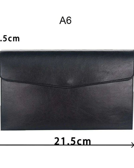 Sophisticated PU Leather Business Portfolio with Ample Storage