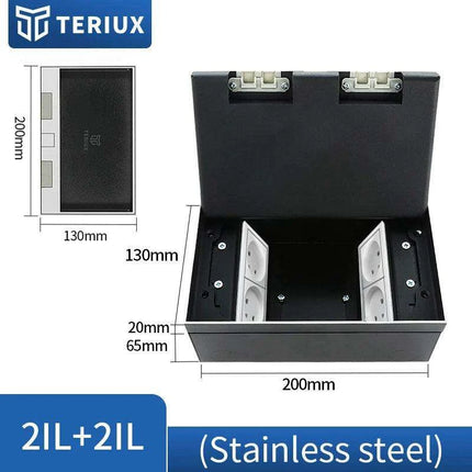 Interchangeable Stainless Steel Floor Socket with Custom Modular Design
