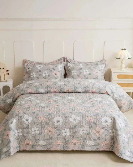 Chic 100% Cotton Plaid Coverlet Set for Double Beds - Multi-Functional Bedspread