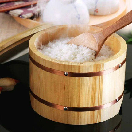 Rustic Wood Rice Serving Bowl - The Essential Dining Companion