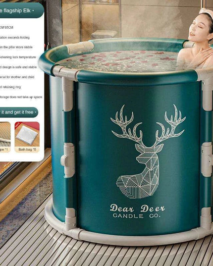 Luxury Foldable Spa Bathtub with Steam Cover - Transform Your Home into a Relaxation Oasis