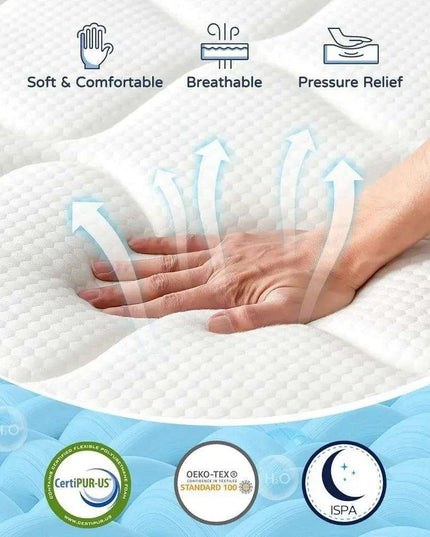 12-Inch Luxury Gel Infused Queen Hybrid Mattress