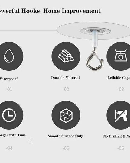 Chic Adhesive Hooks for Effortless Home Organization