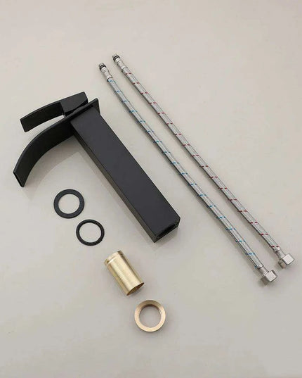 Artisan Hand-Painted Tempered Glass Sink Ensemble with Modern Chrome Faucet