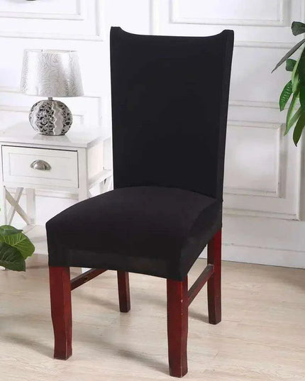 Elegant Beige Stretchable Slipcovers for Dining Chairs at Special Events