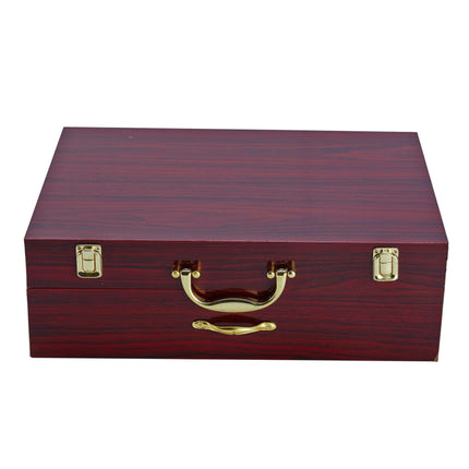 Rustic Elegance 72-Piece Stainless Steel Cutlery Set with Wooden Organizer