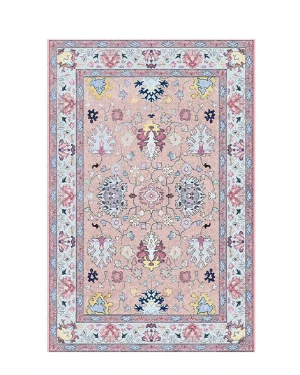 Elegant Vintage Pink French-Inspired Large Area Rugs for a Luxurious Home